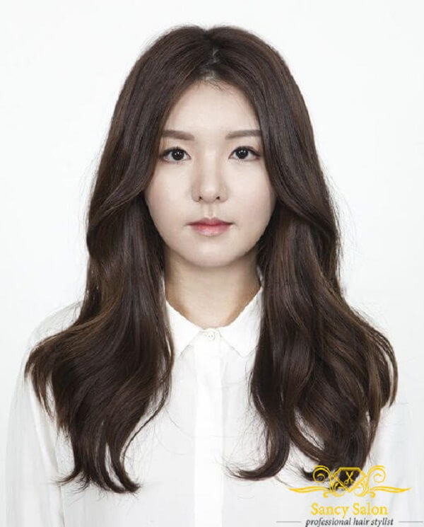 Kiểu tóc Hàn Quốc đẹp - Tóc 2 mái dài