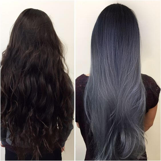 Tổng hợp mẫu tóc màu than chì ánh xanh tạo phong cách khác biệt -  ALONGWALKER