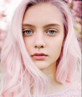 tóc nhuộm màu hồng khói đẹp năm 2017